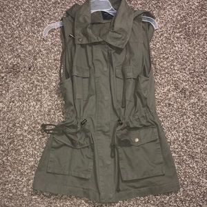 Forest green vest